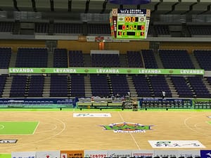 LEDビジョン導入事例　レバンガ北海道様