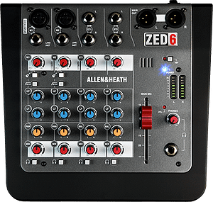 zed-6小型オーディオミキサー