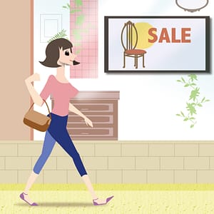 デジタルサイネージ ビットバレー 北海道 札幌　ショーウィンドウサイネージ