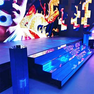 LEDビジョン　階段　ステージ