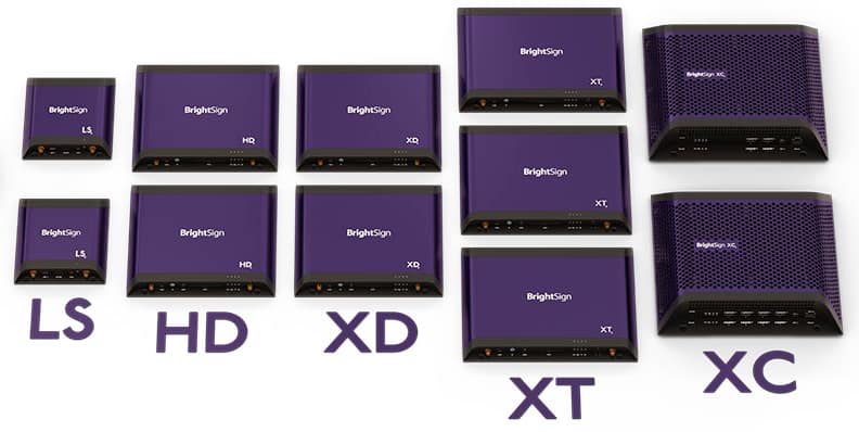 Series5-All-Models-Angle | 北海道札幌市|サイネージ・映像・音声と配信の会社|株式会社ビットバレー デジタルサイネージプレイヤーBrightSign